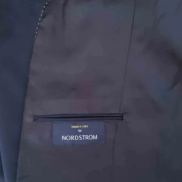 Hart Schaffner Marx Gold Navy Blue Wool Blazer Men's Size 39R